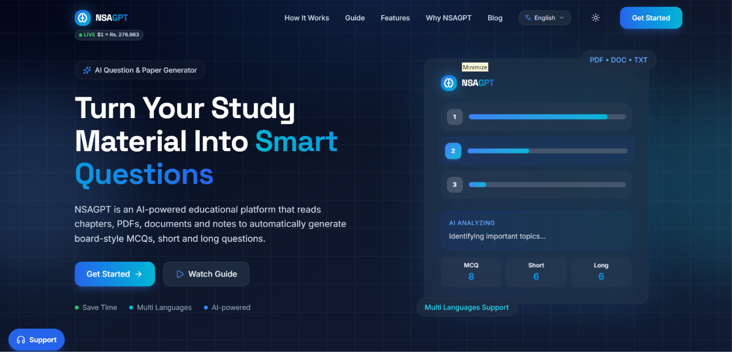 NSAGPT.org screenshot